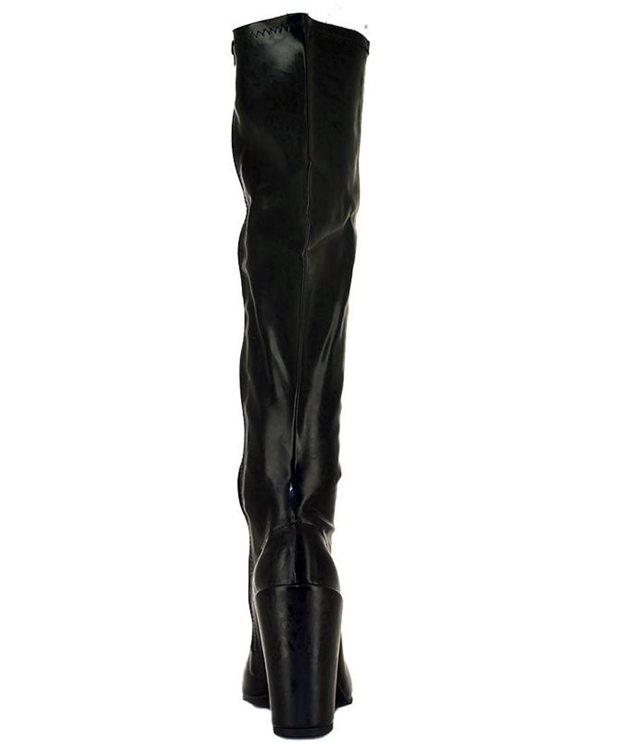 Bottes femme latex noir