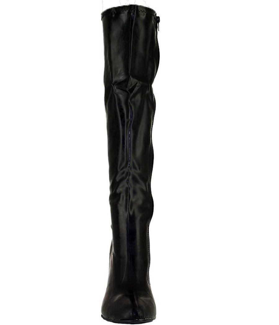 Bottes femme latex noir