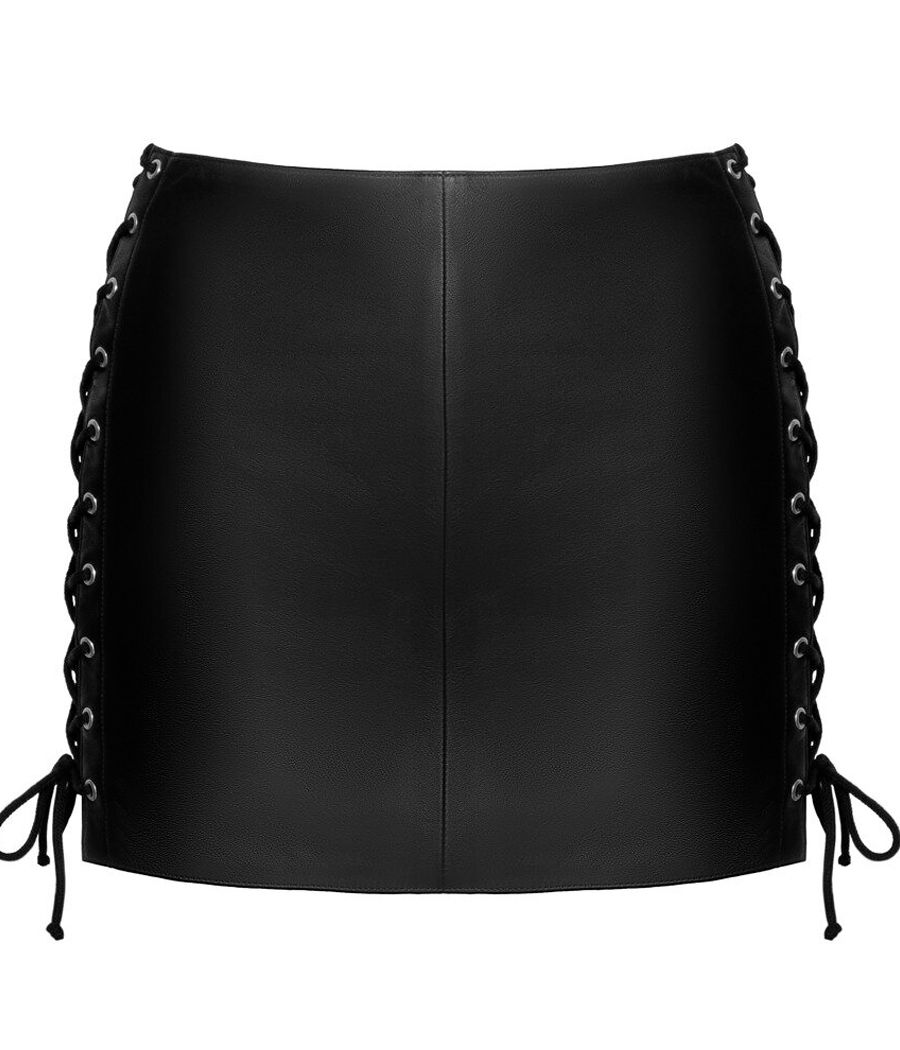 Mini jupe cuir noir