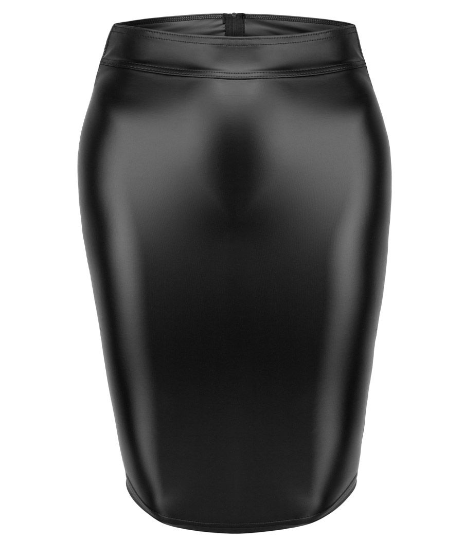 femme portant une jupe droite sexy grande taille Noir Handmade - tenue sexy grande taille, vêtement femme ronde, mode grande tai