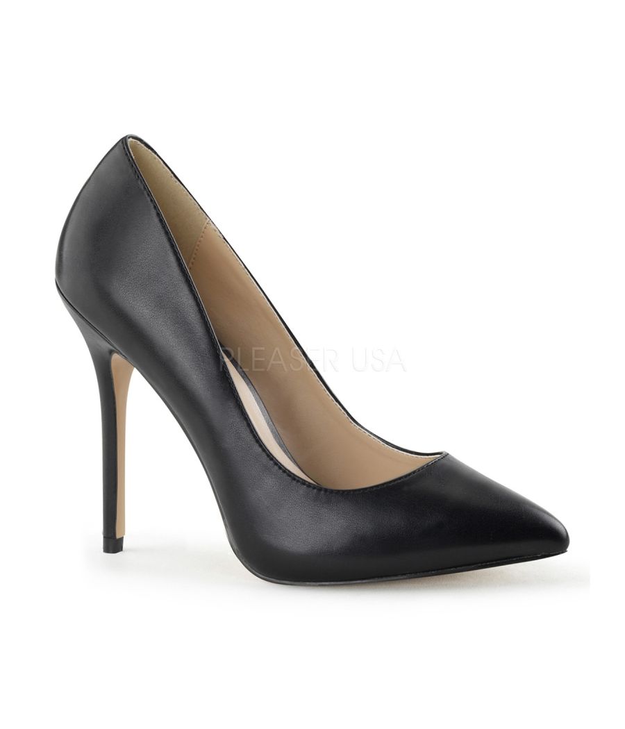 Escarpin noir mat talon aiguille