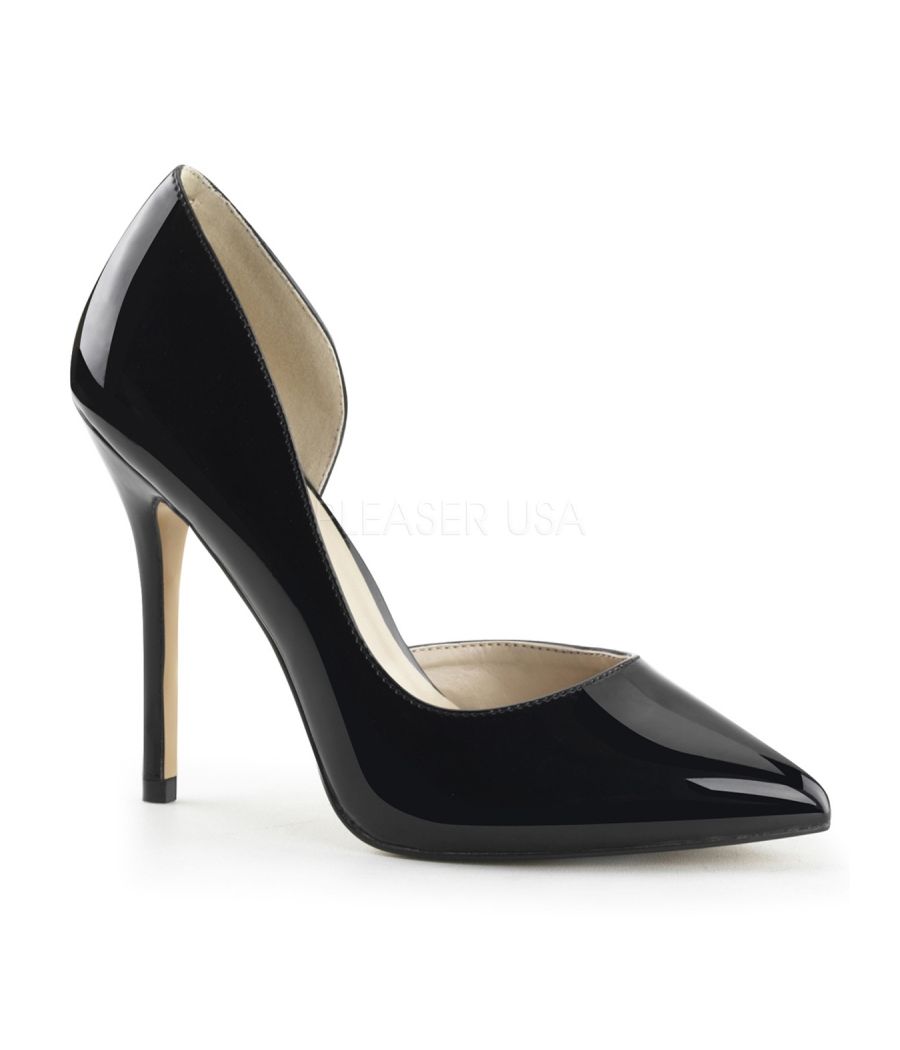 Escarpin échancré talon aiguille