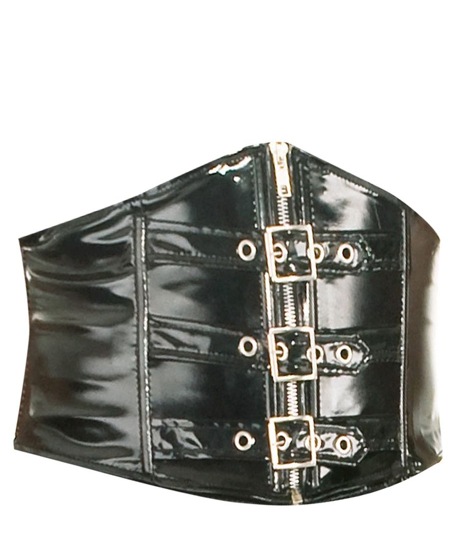 Ceinture fétiche BDSM avec fermeture éclair.