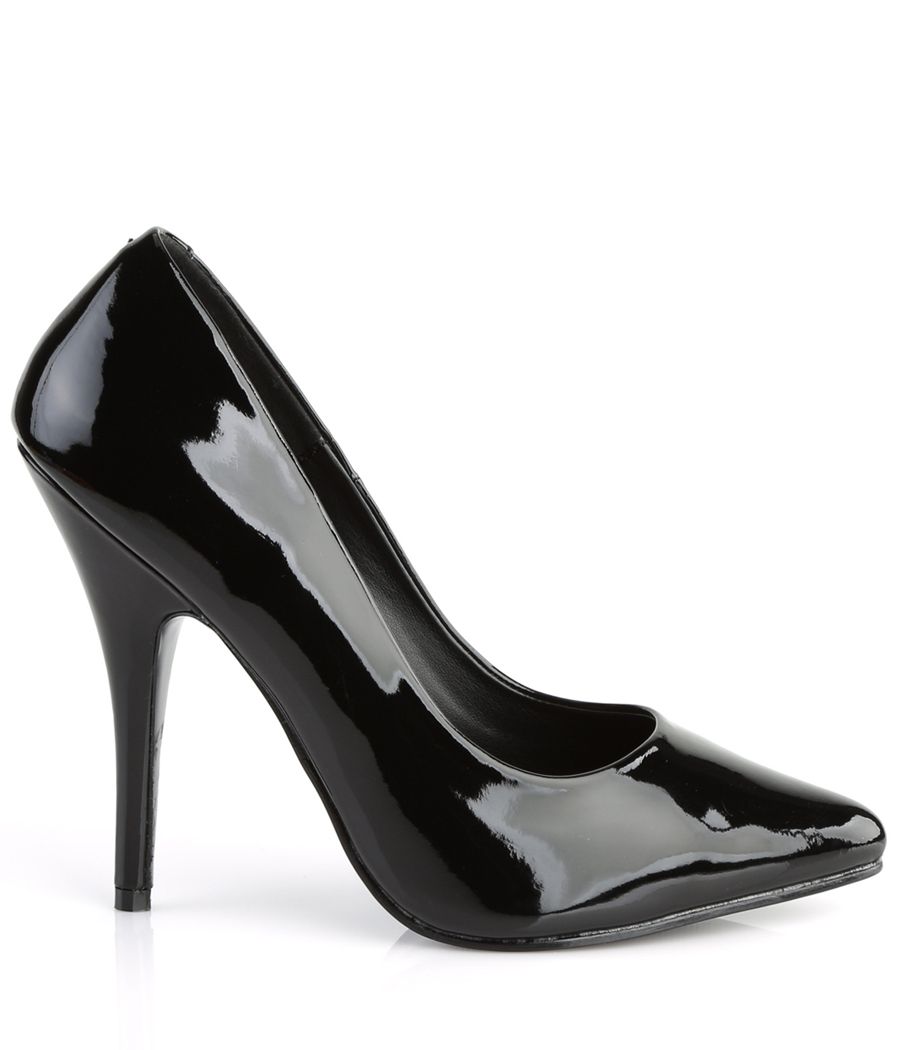 Escarpins Pleaser Seduce-420 noir vernis.
