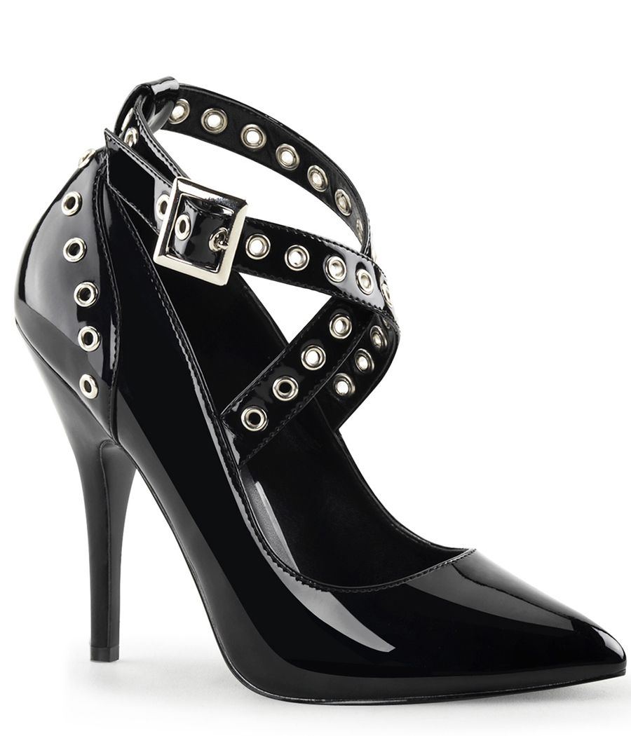 Escarpin vernis brides croisées