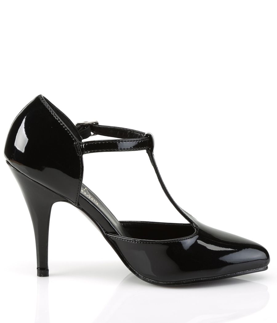 Chaussure à talon haut vernie, look intemporel Hussy.