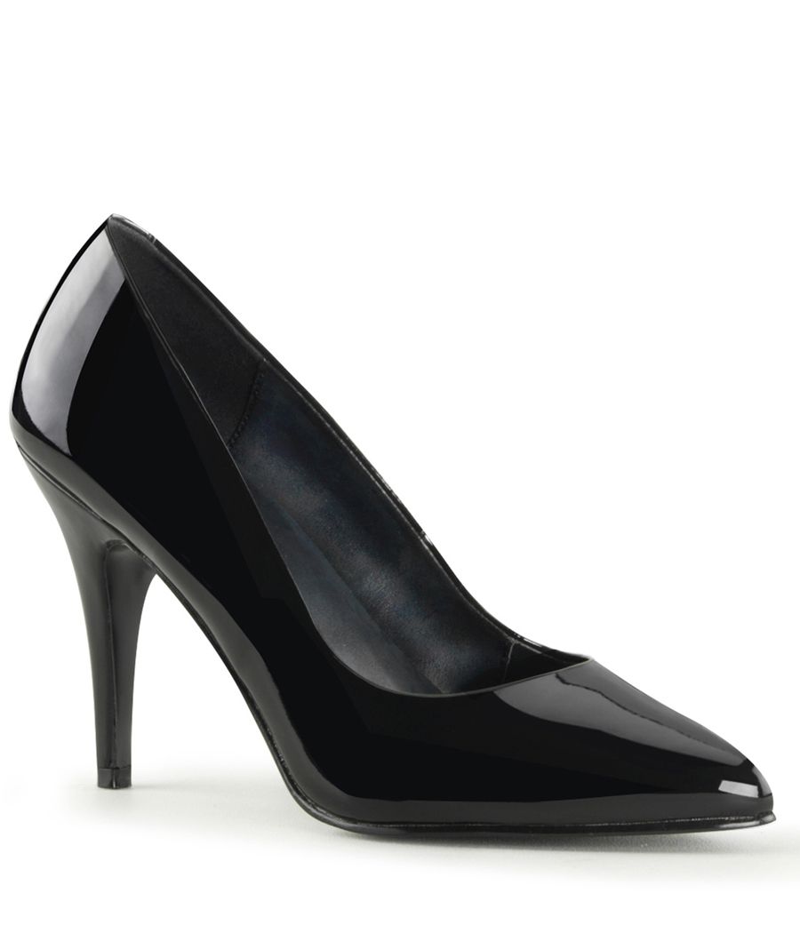 Escarpin Pleaser Vanity-420 verni, coupe classique. Escarpin Pleaser Vanity-420 verni, coupe classique.