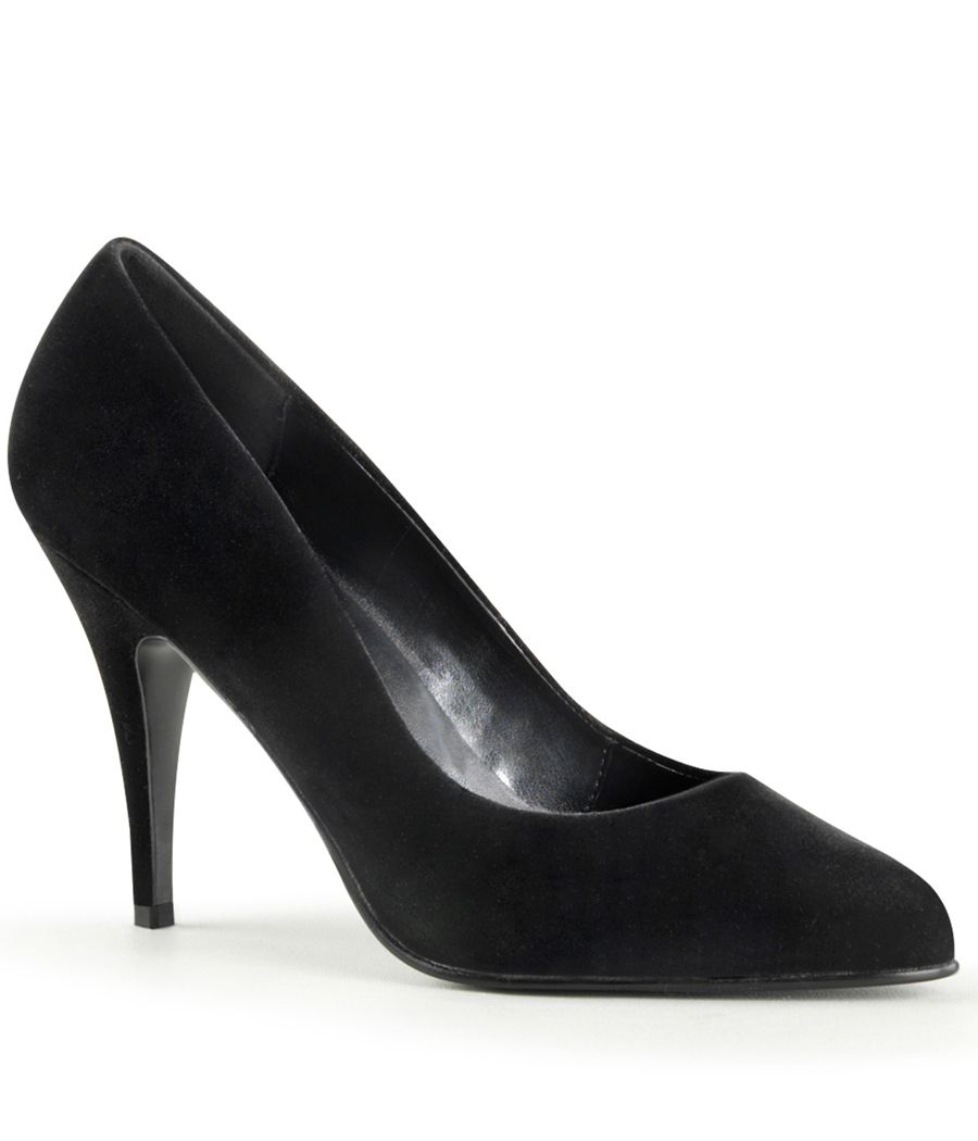 Stiletto glamour BDSM, noir mat, rouge, rose, blanc.