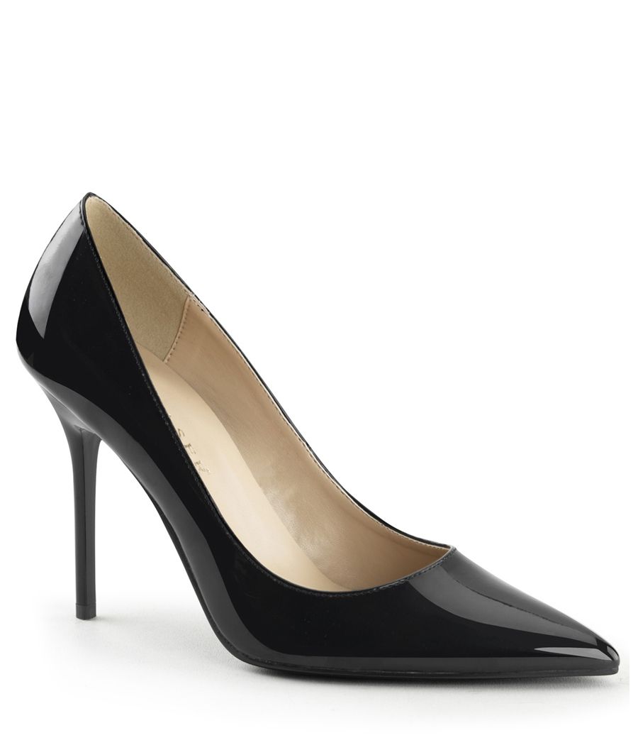 Escarpin Pleaser Classique-20 verni, bout pointu.