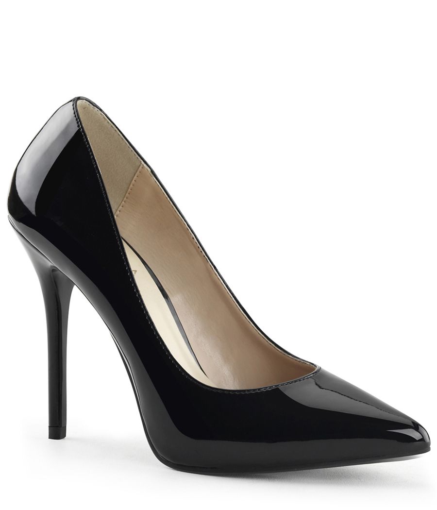 Escarpin Amuse-20 Pleaser verni, bout pointu 12.7cm.