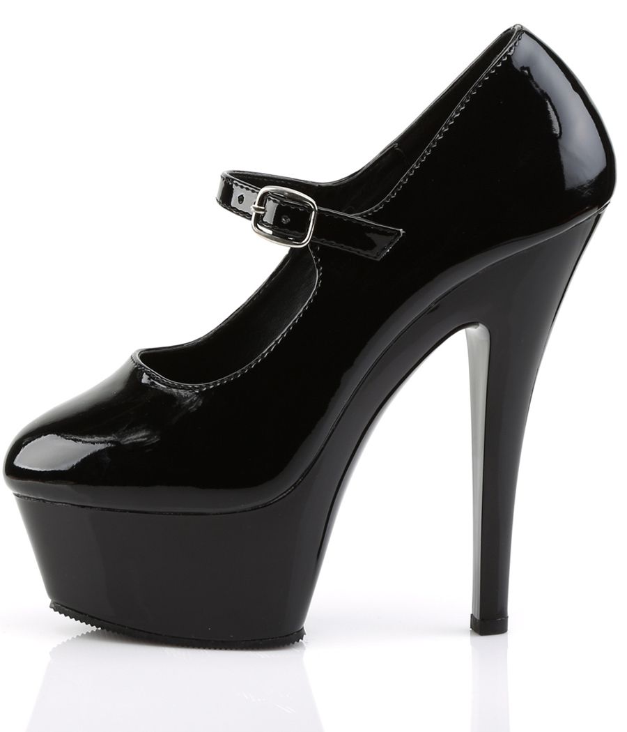 Talon haut Pleaser KISS-280, escarpin glamour rétro, bout rond.