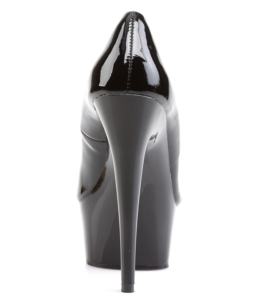 DELIGHT-685 en PVC verni, chaussures de clubwear sexy.
