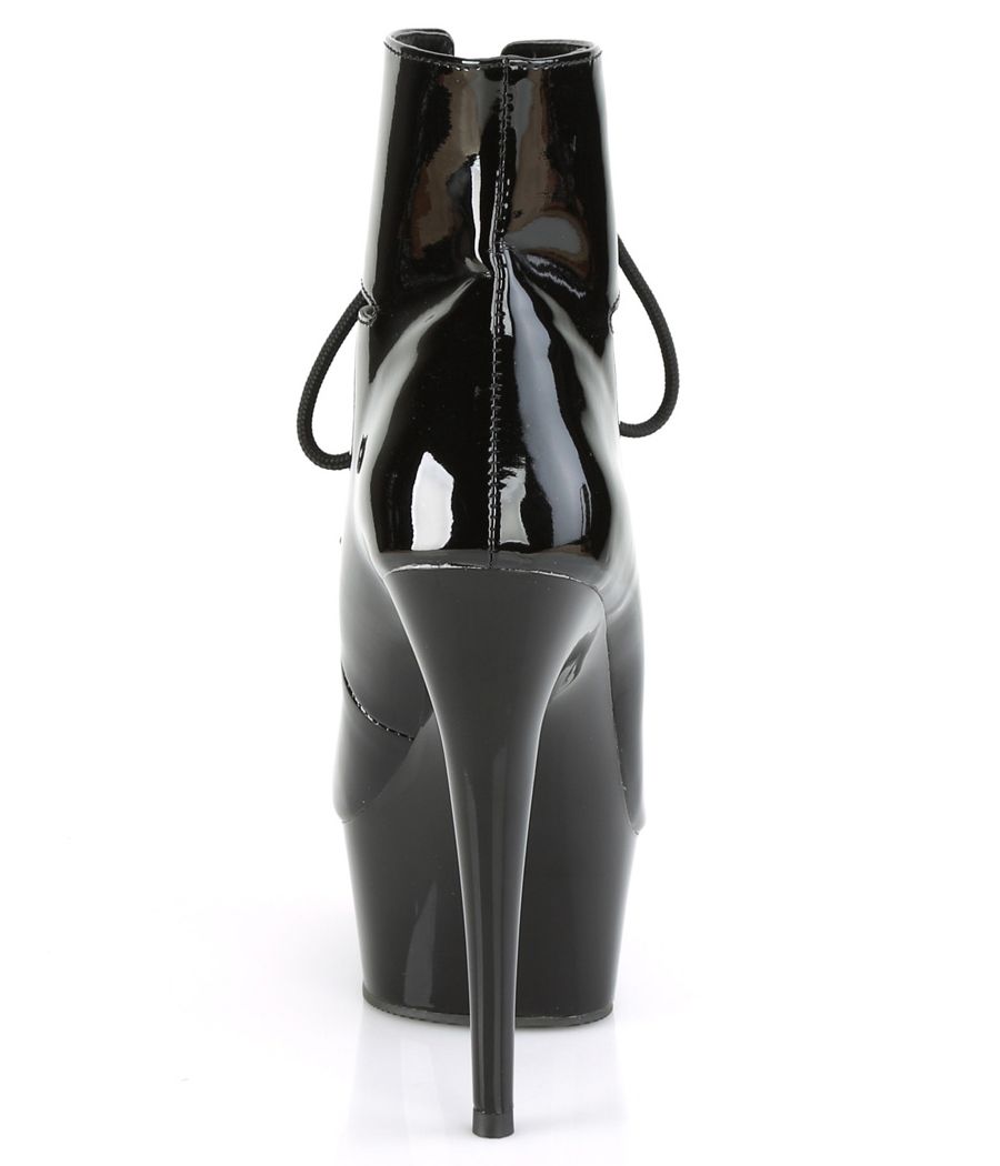 DELIGHT-600-22 en PVC verni, chaussures fétiche pour clubbing.