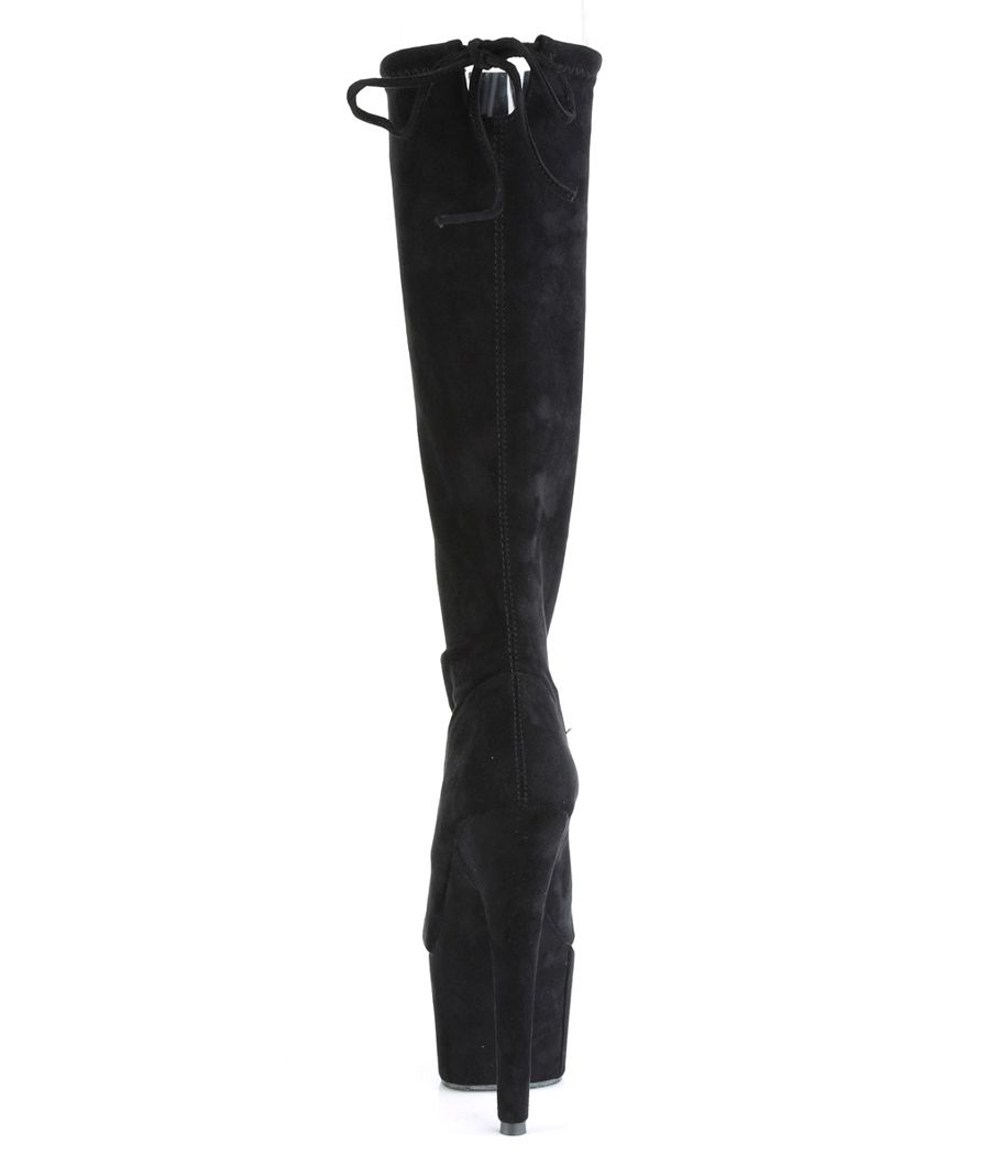 Bottes hautes à plateforme Pleaser ADORE-2008, profil de face.