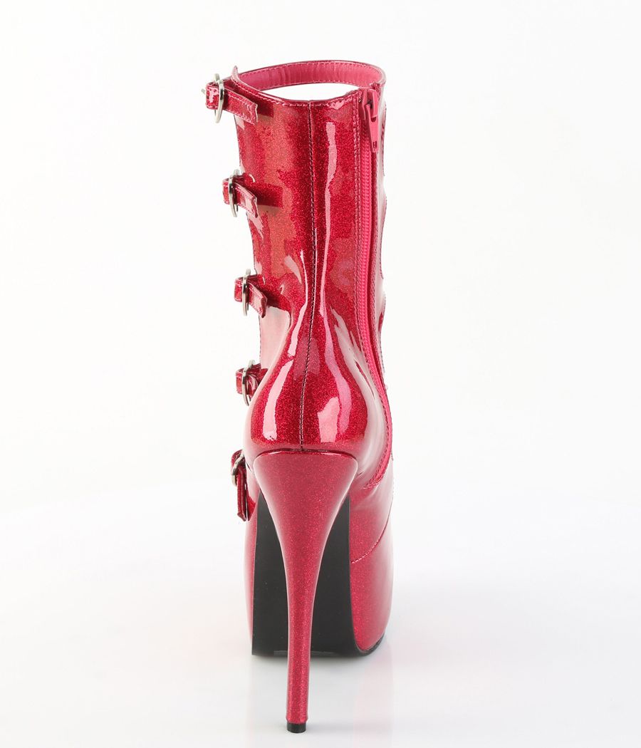 TEEZE-23 en PVC pailleté, chaussures drag queen, glamour.