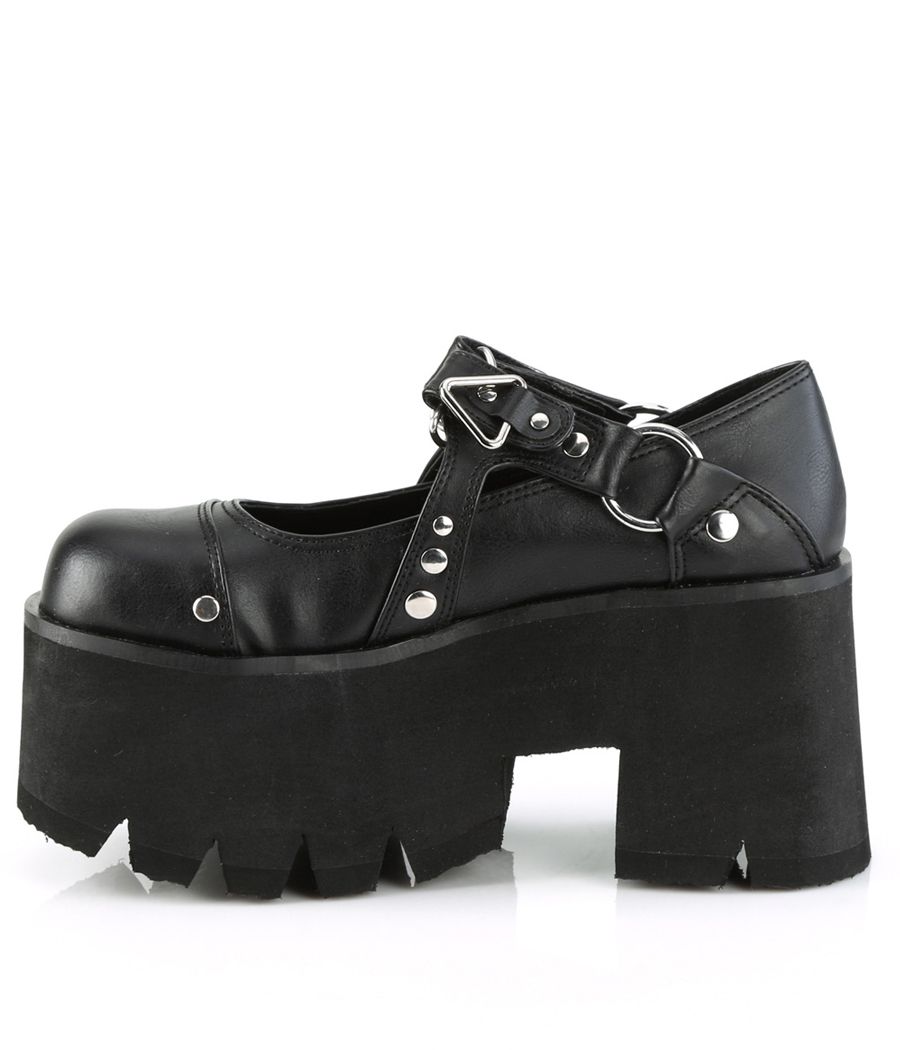 Talon bloc Demonia ASHES-33, détails métalliques.