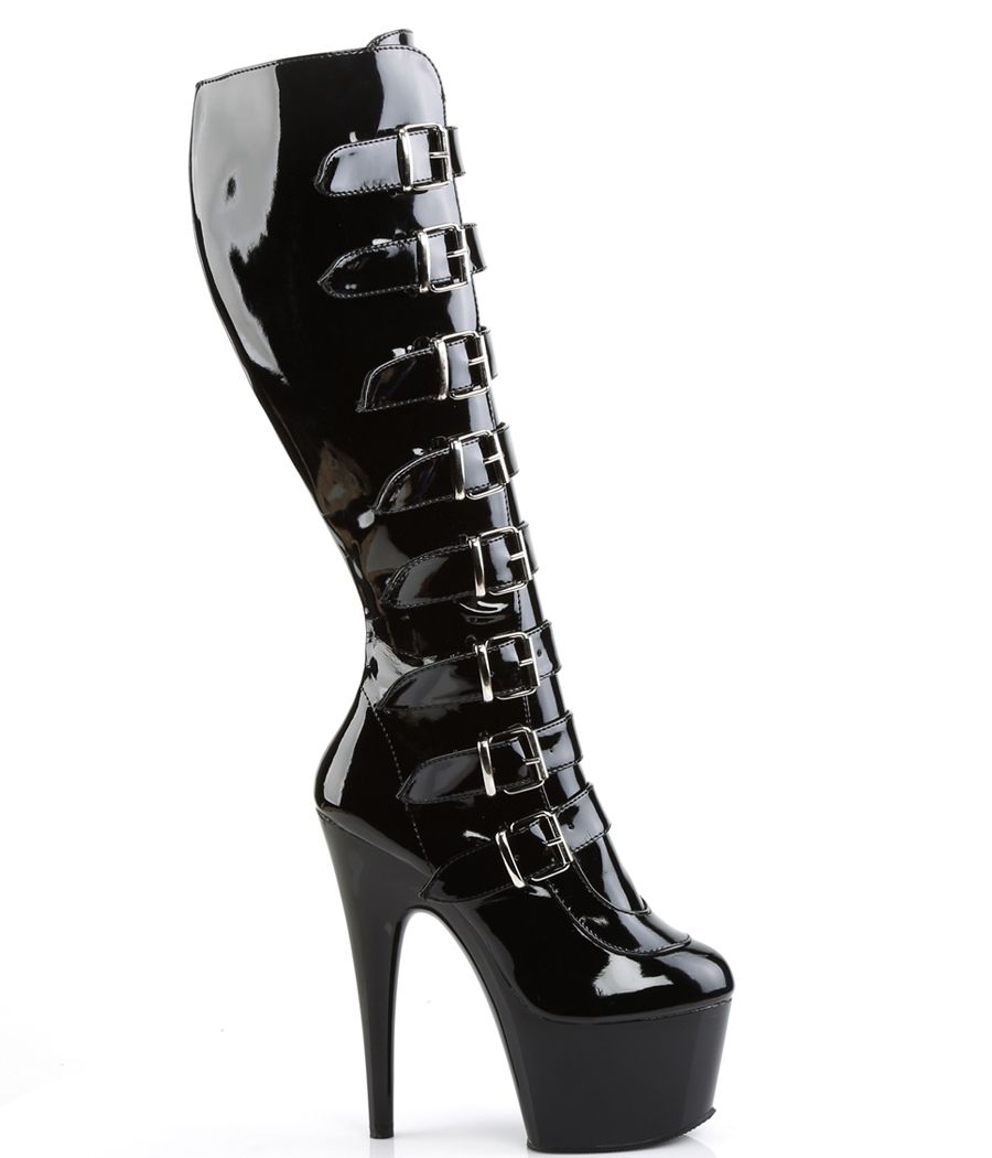 Vue de profil des bottes à plateformes ADORE-2043.