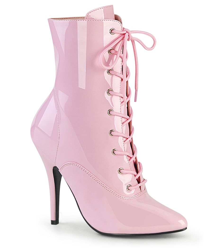 Détail du laçage et du talon des bottines fétichistes SEDUCE-1020. Détail du laçage et du talon des bottines fétichistes SEDUCE-1020.