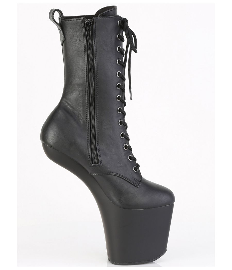 Bottines sans talon look BDSM lacets du 36 au 46.