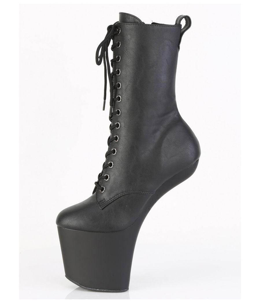 Bottines sans talon look BDSM lacets du 36 au 46.