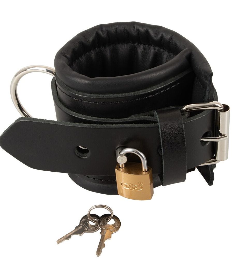 Menottes professionnelles en cuir, bondage
