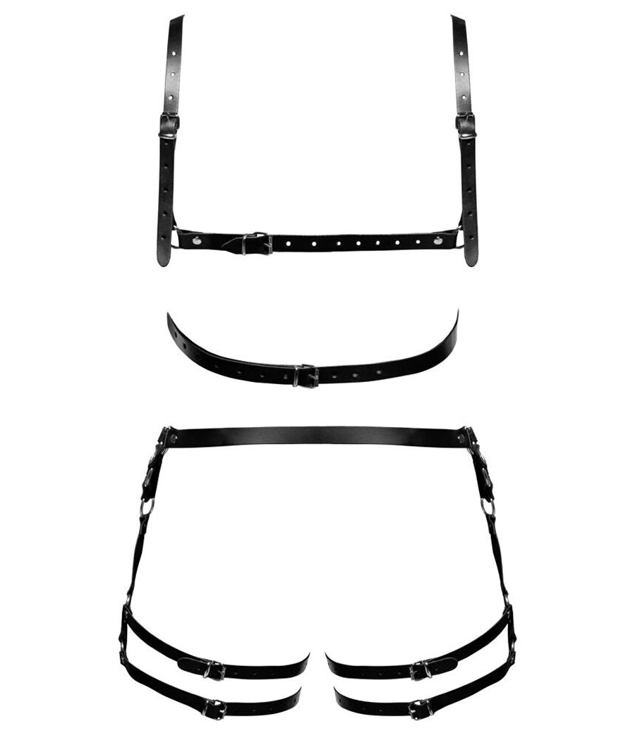 Harnais homme avec sangles de cuisses, fétiche