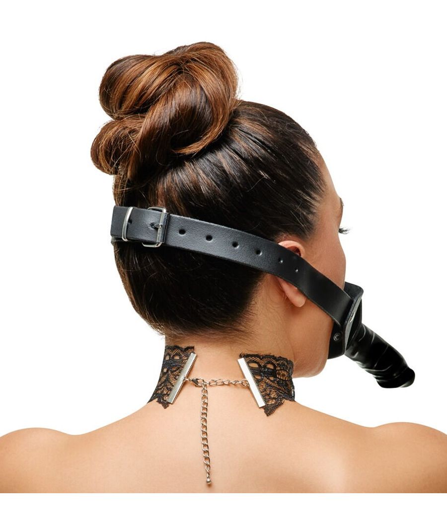 Accessoire BDSM Zado, bâillon en cuir réglable