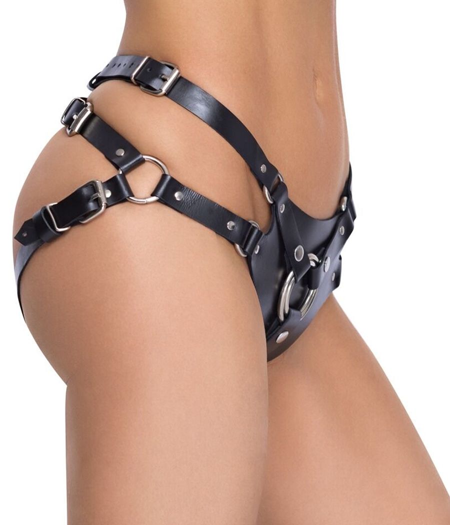 Gode ceinture cuir noir