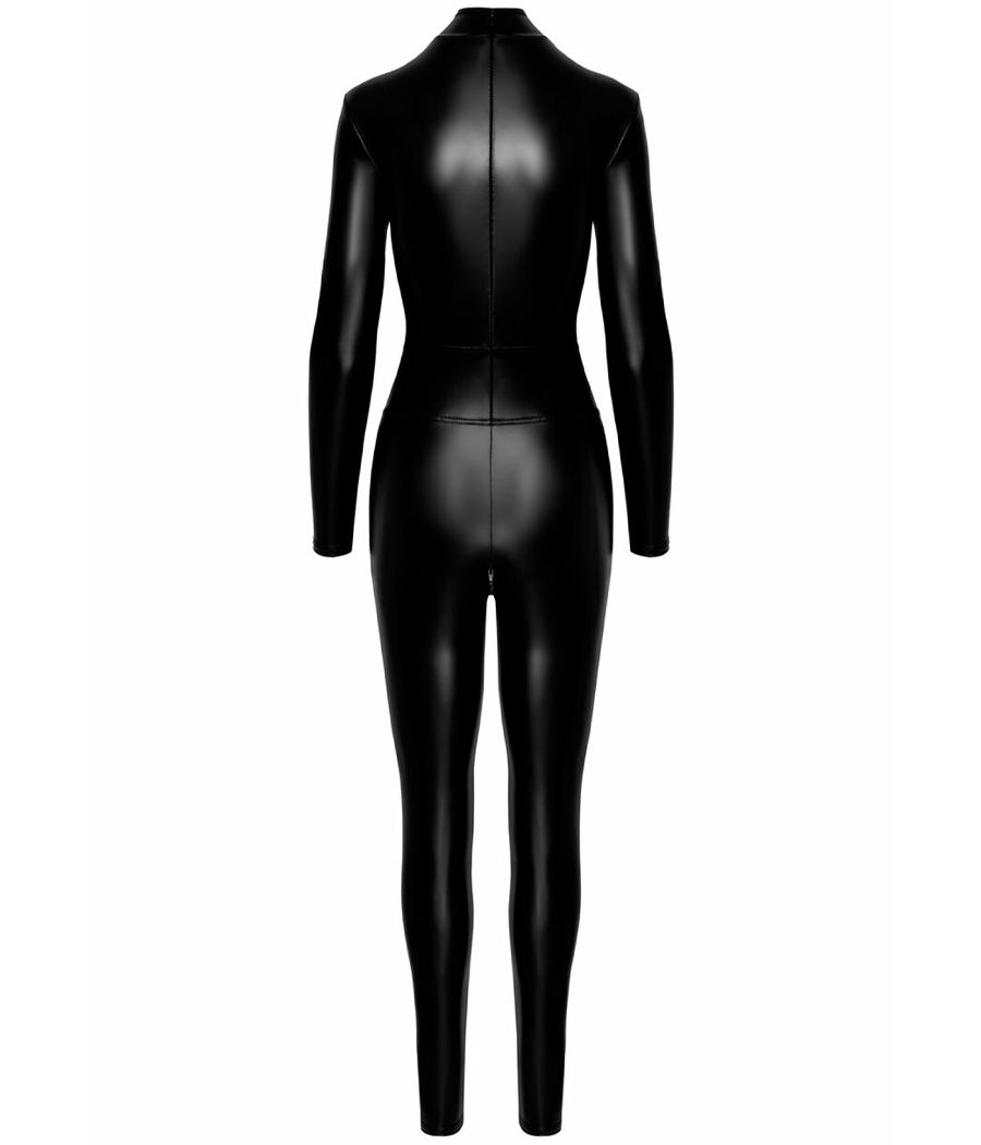 Catsuit Noir Handmade vue arrière zip double sens.