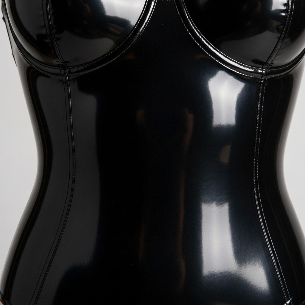 Pièce en latex propre et brillante, résultat d'un entretien réussi